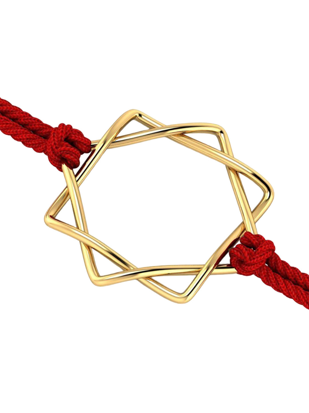 

KUBERBOX Men 14KT Gold Entwined Rakhi Gold 4.27 Gm