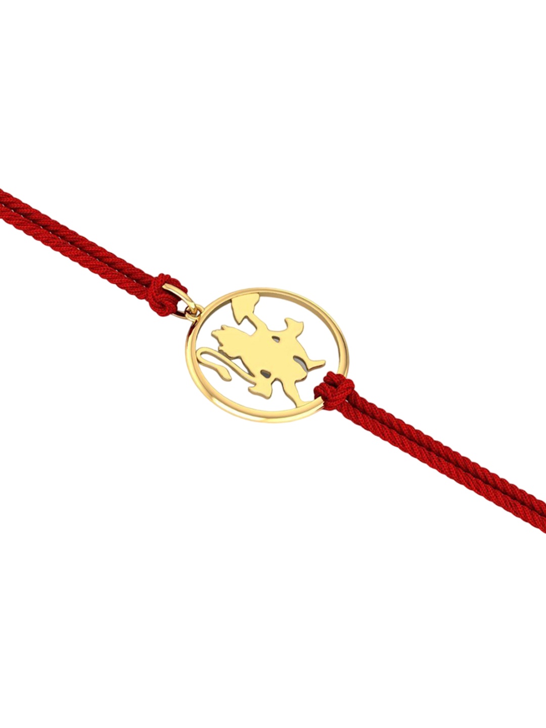

KUBERBOX 14KT Gold Rakhi Pendant With Roli & Rice