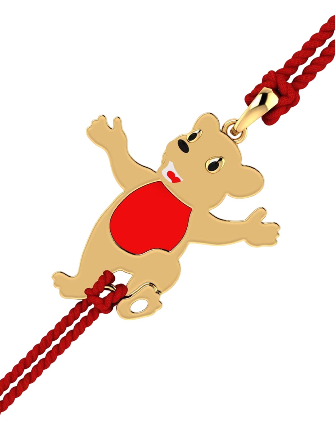 

KUBERBOX Kids 14KT Gold Joy Bear Rakhi Gold Pendant 1.82 Gm