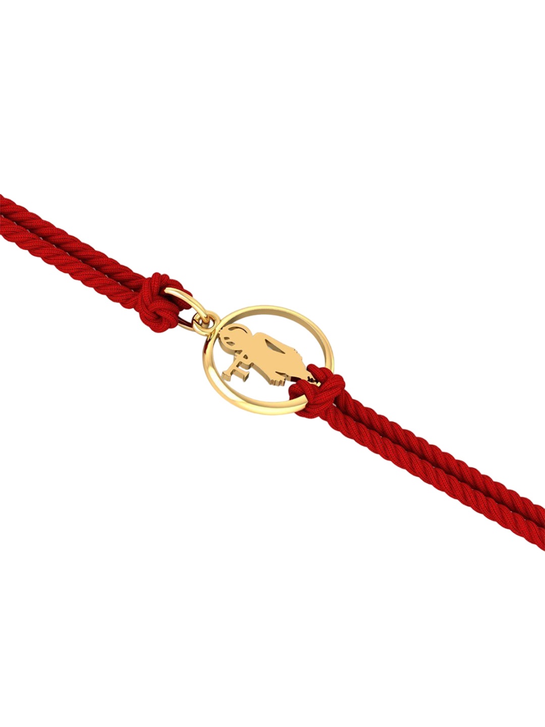 

KUBERBOX Men 14KT Gold Krishna Rakhi cum Pendant 0.54g Gold
