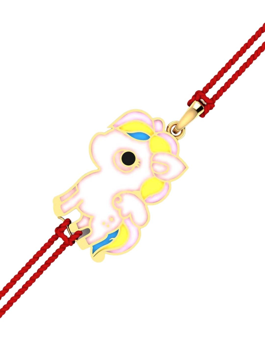

KUBERBOX 14KT Gold Rakhi Pendant 2.48grams