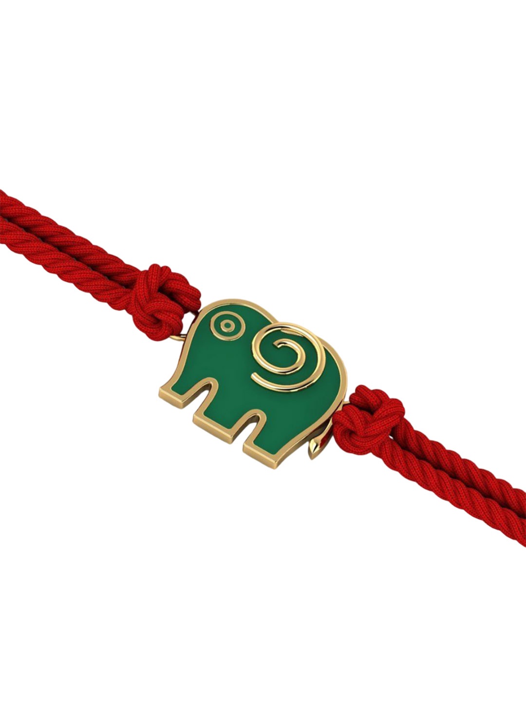 

KUBERBOX Kids 14KT Gold Enamelled Rakhi - 0.88g Gold