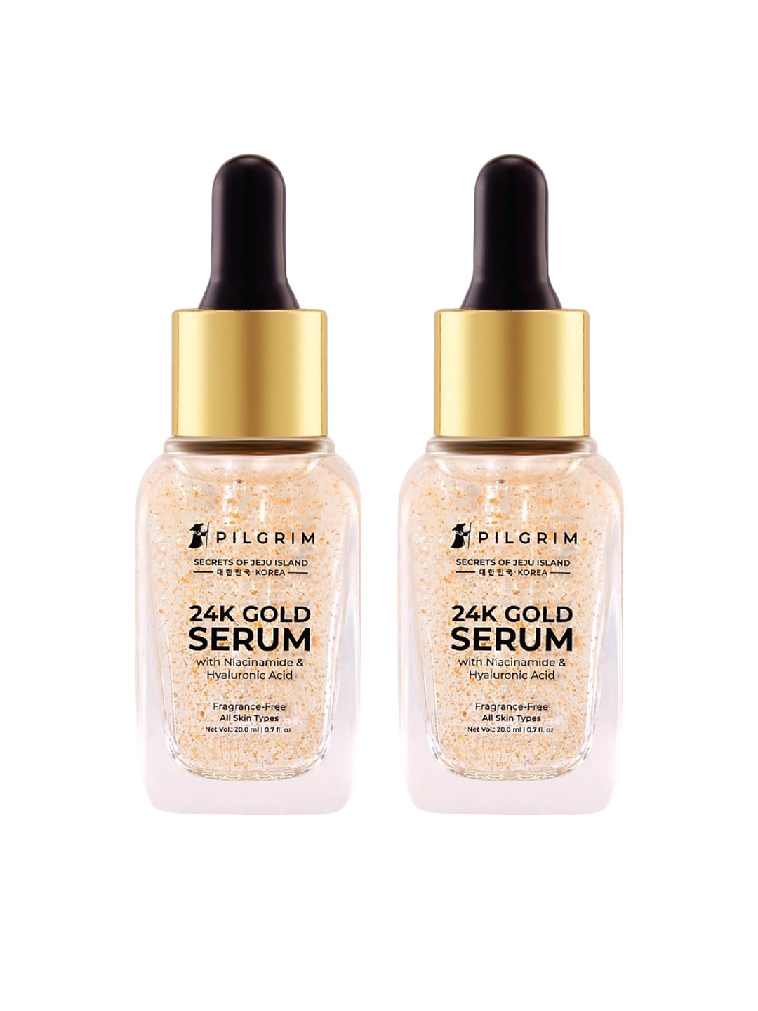 

Pilgrim Set of 2 24K Gold Serum with Niacinamide & Hyaluronic Acid - 20 ml each