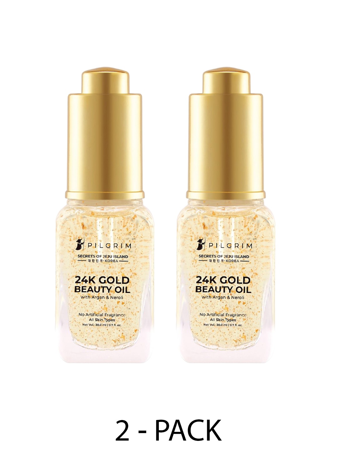 

Pilgrim Set Of 2 24K Gold Beauty Oil with Argan & Neroli - 20 ml each