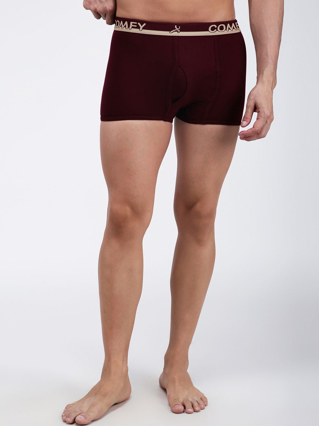 

AMUL COMFY Pure Cotton Solid Breathability Trunks AC-MTROE-MAR-3XL-1PC, Maroon