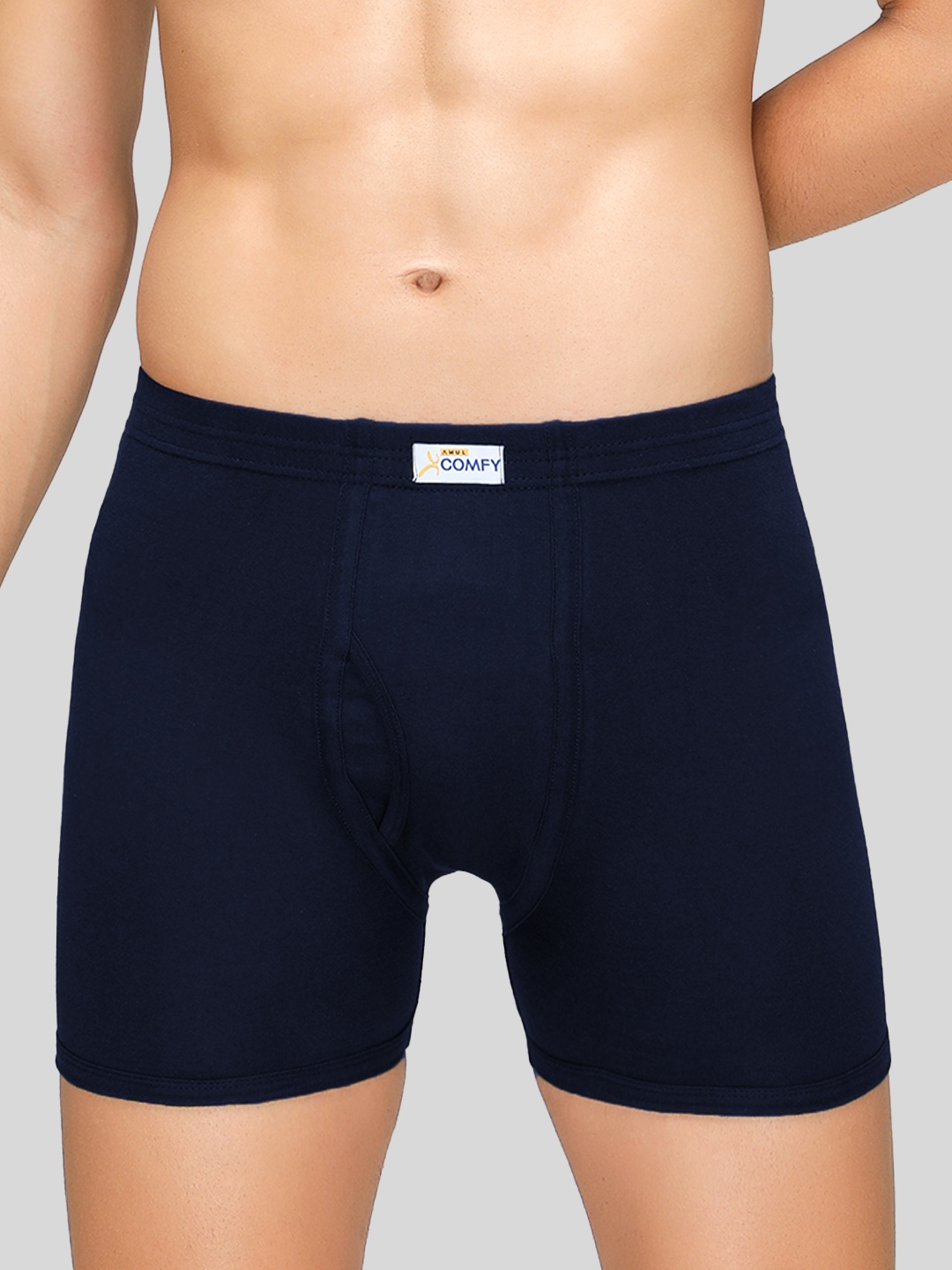 

AMUL COMFY Pure Cotton Breathability Trunks AC-FCTRIE-NVY-XS-1PC, Navy blue