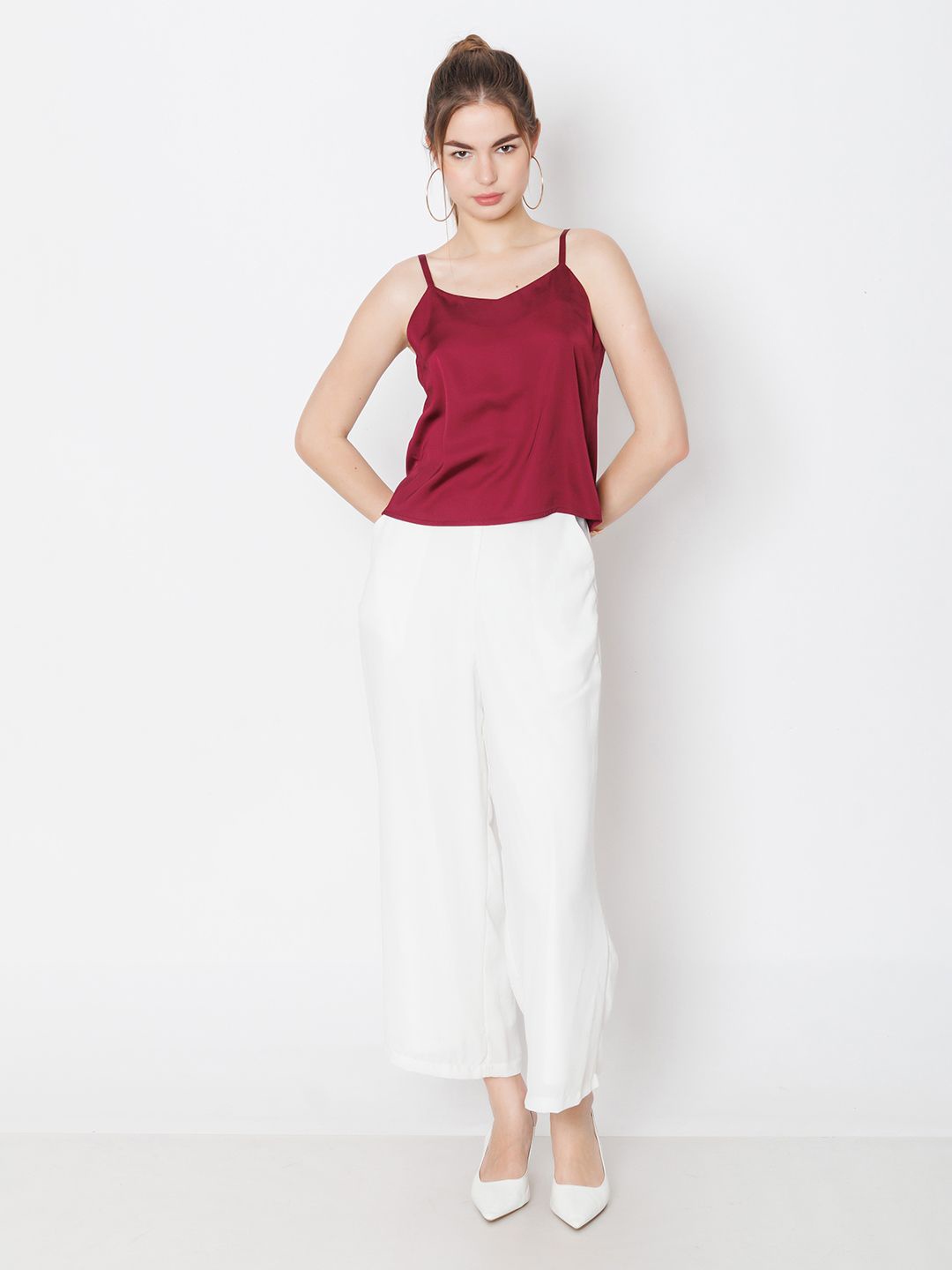 

Zink London Women Solid Top, Red