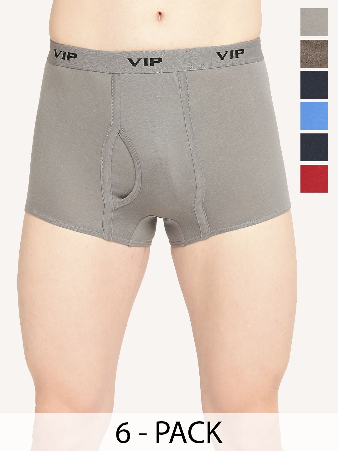 

VIP Pack Of 6 Assorted Breathability Trunks VP-MI-TR-PUNCH-10P-PO6-80