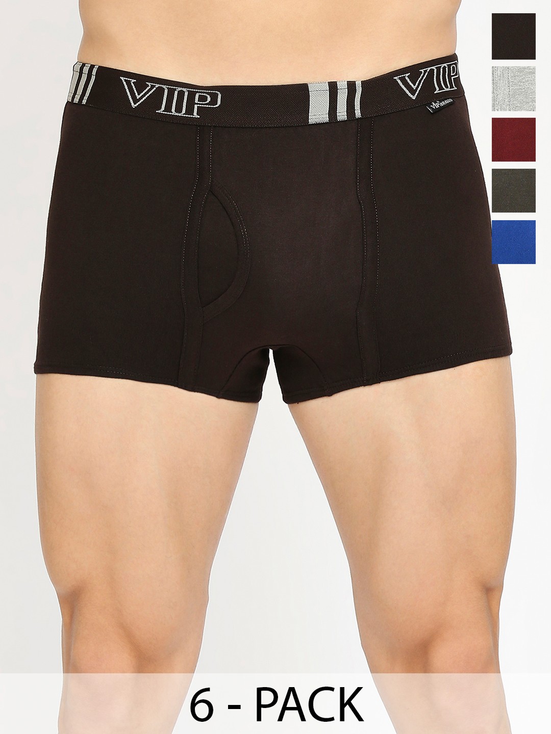 

VIP Pack Of 6 Breathability Trunks VP-MI-TR-BRDPL-10P-PO6-110, Maroon