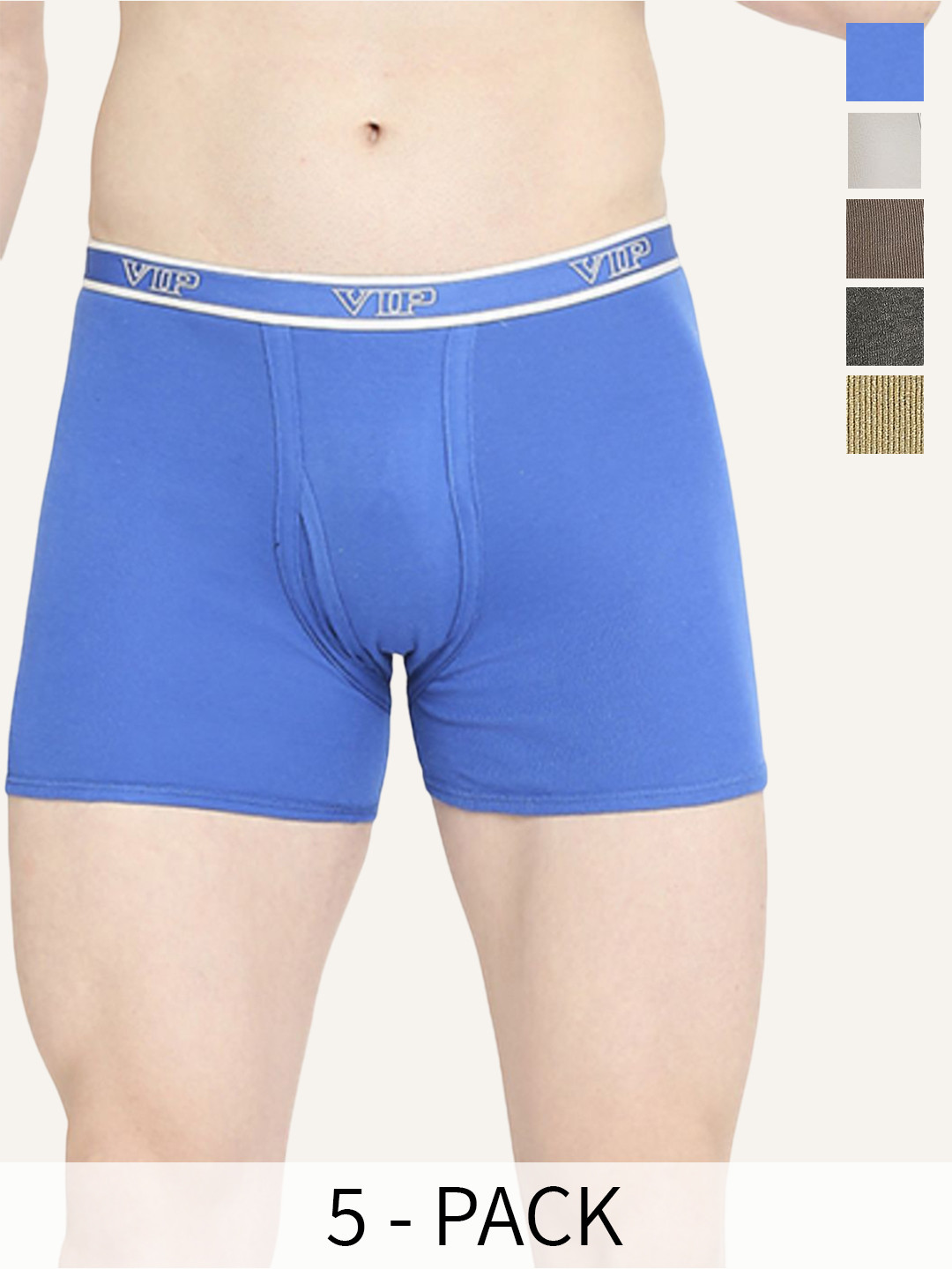 

VIP Pack Of 5 Assorted Breathability Trunks VP-MI-TR-COLOR-10P-PO5-110