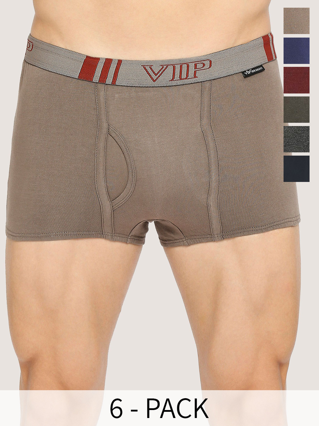 

VIP Pack Of 6 Assorted Breathability Trunks VP-MI-TR-BRDPL-10P-PO3-110