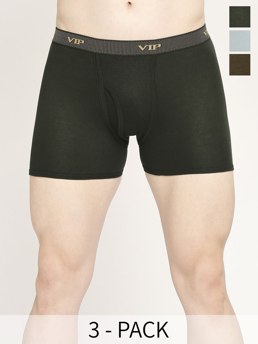 

VIP Men Pack Of 3 Breathability Trunks VP-MI-TR-FRESH-10P-PO3-110, Assorted