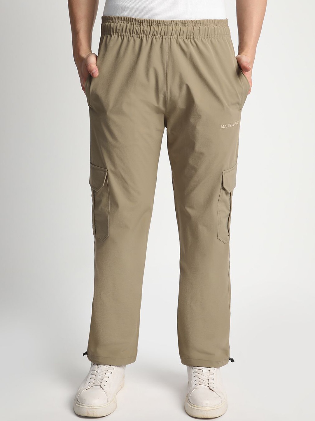 

Mark Leute Men Mid Rise Track Pants, Khaki