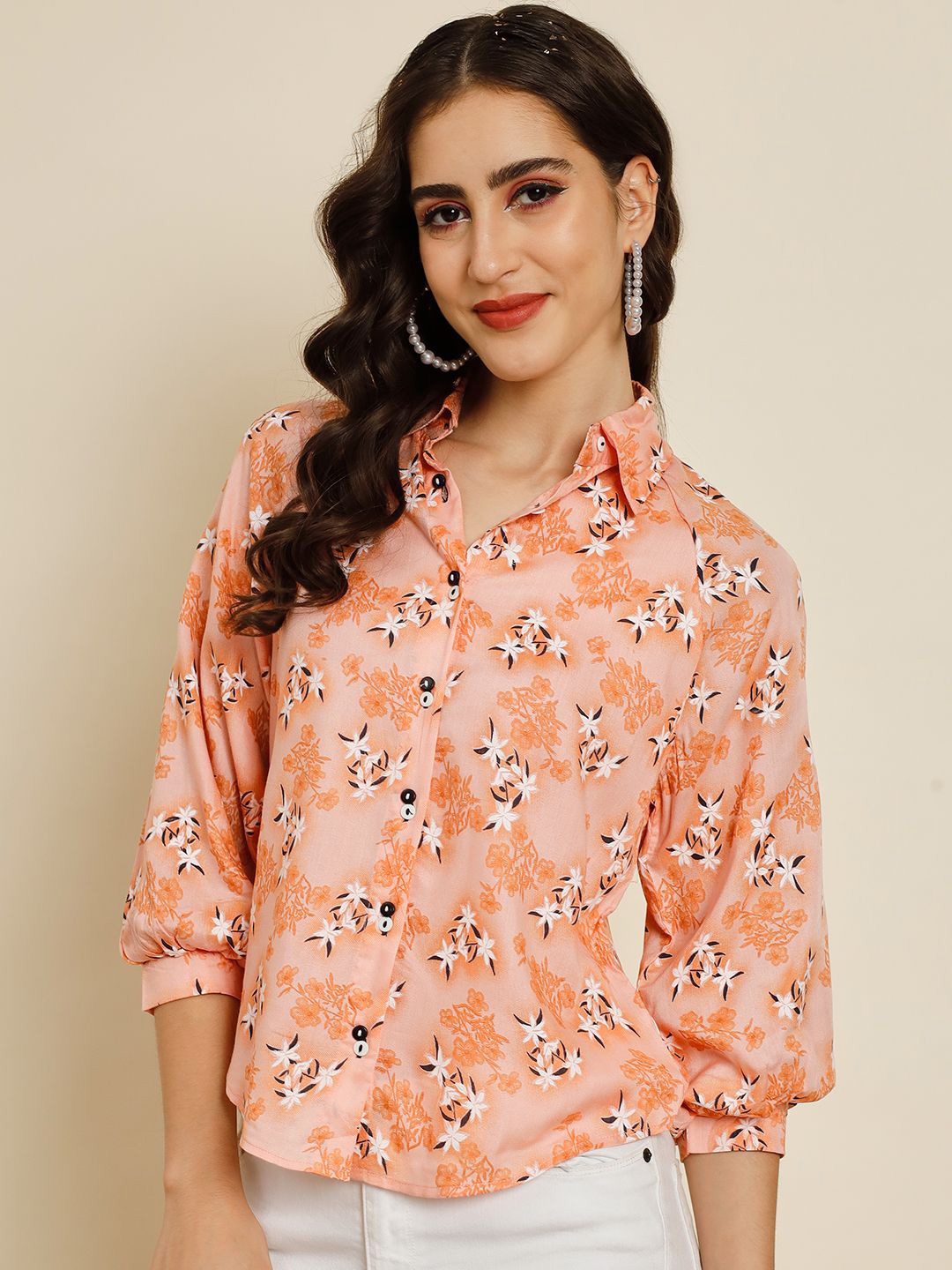 

TANDUL Women Standard Floral Opaque Printed Casual Shirt, Multi