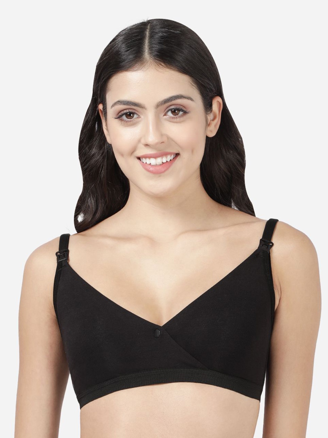 

Susie Medium Coverage Bra LNB001-BlackBeauty, Black