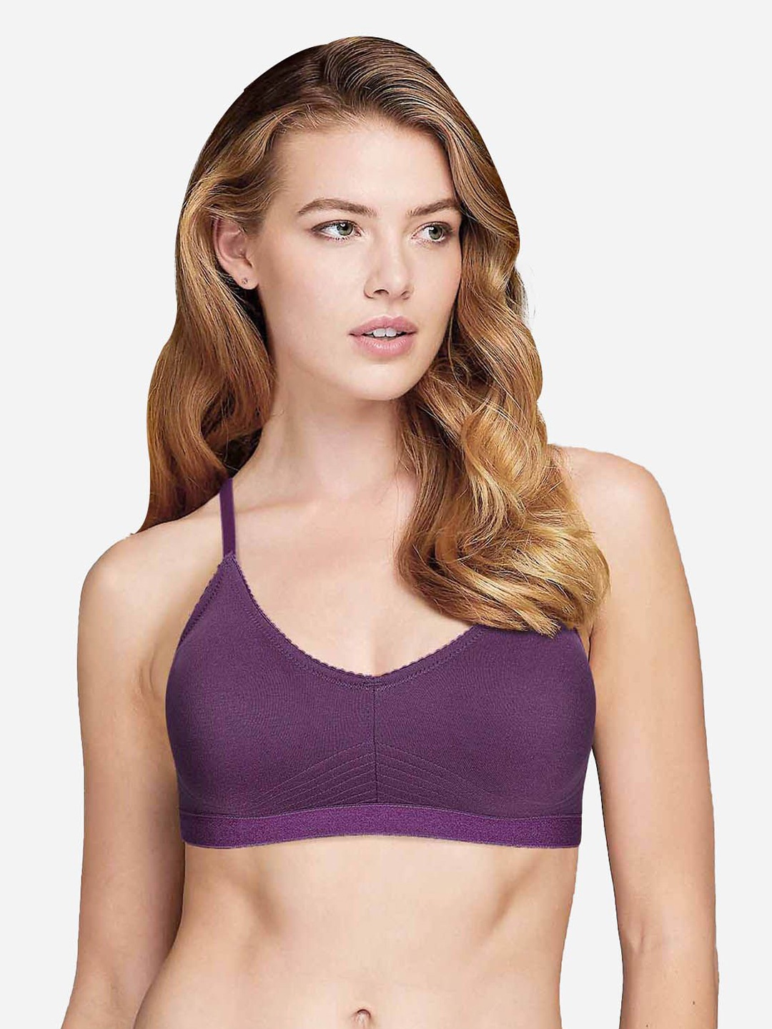 

Susie Full Coverage Seamless T-shirt Bra, Purple