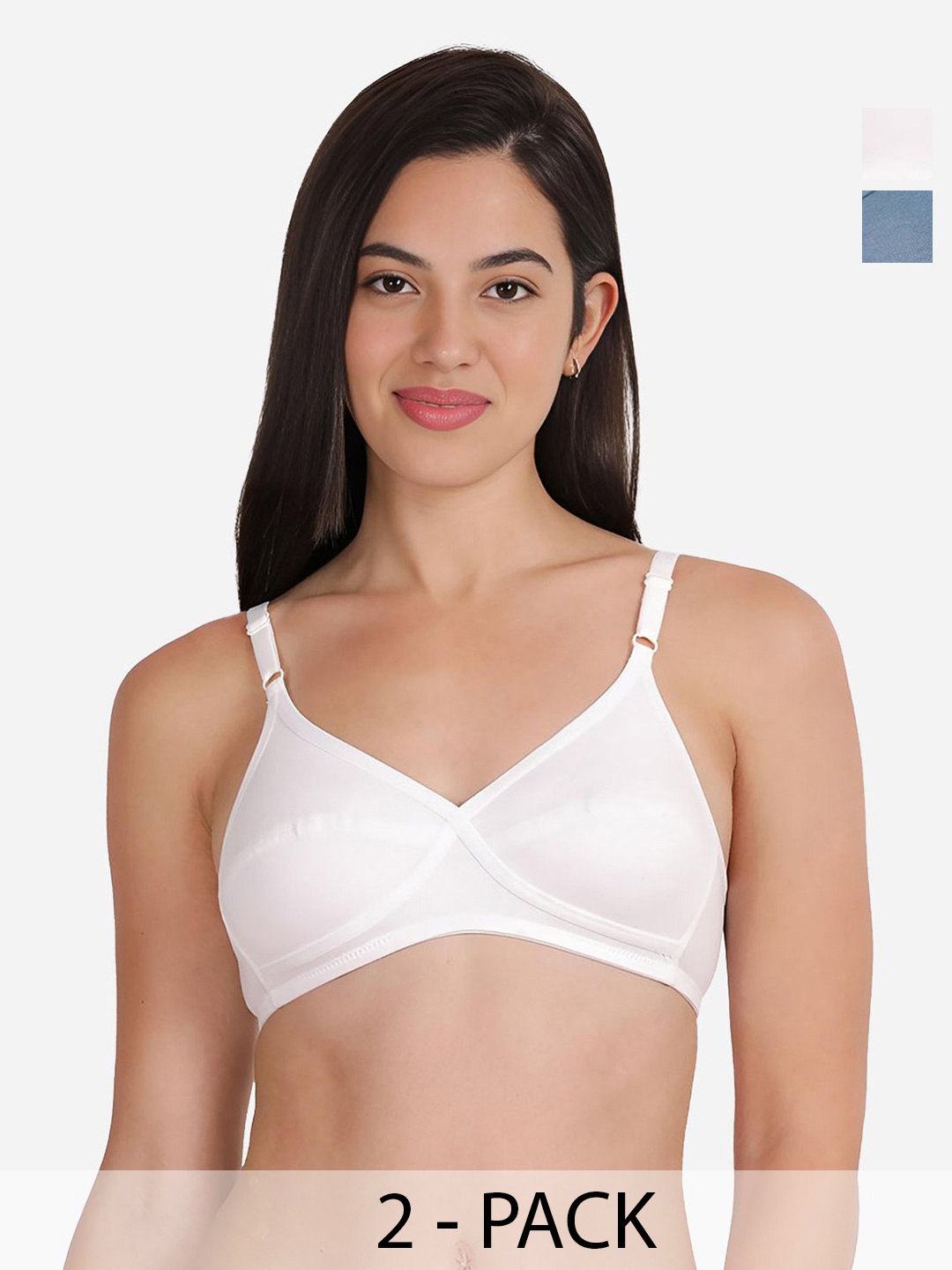 

Susie Pack of 2 Medium Coverage Bra susi-c2b-2008, White