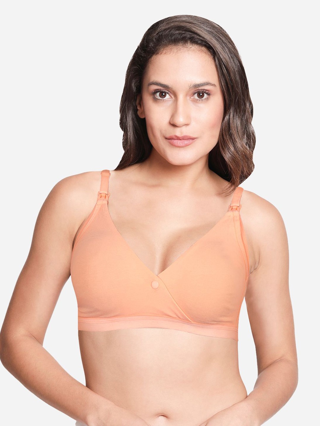 

Susie Women Solid Non Padded Non Wired Medium Coverage Bra, Peach