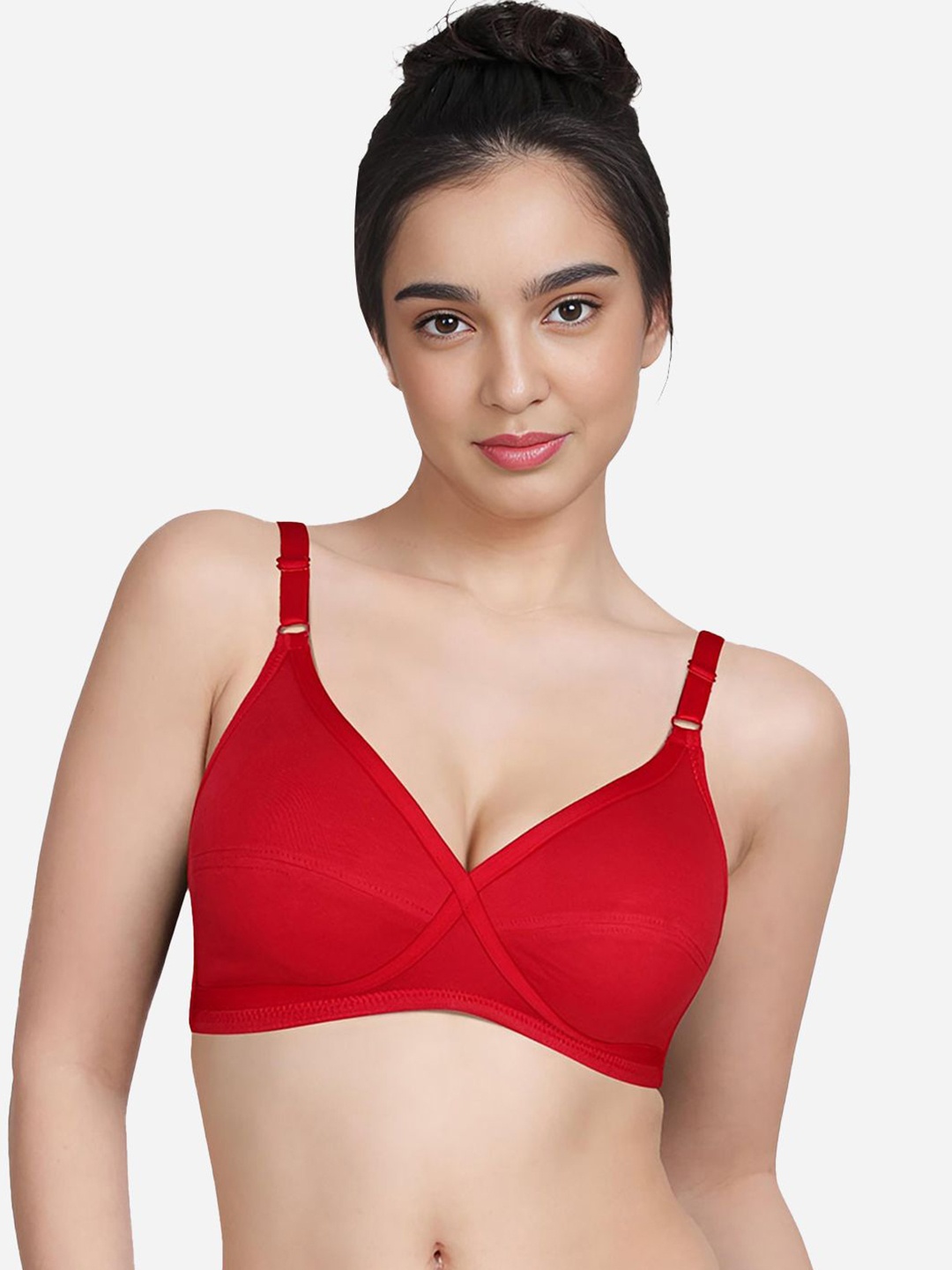 

Susie Women Non-Wired Medium Coverage Bra, Red