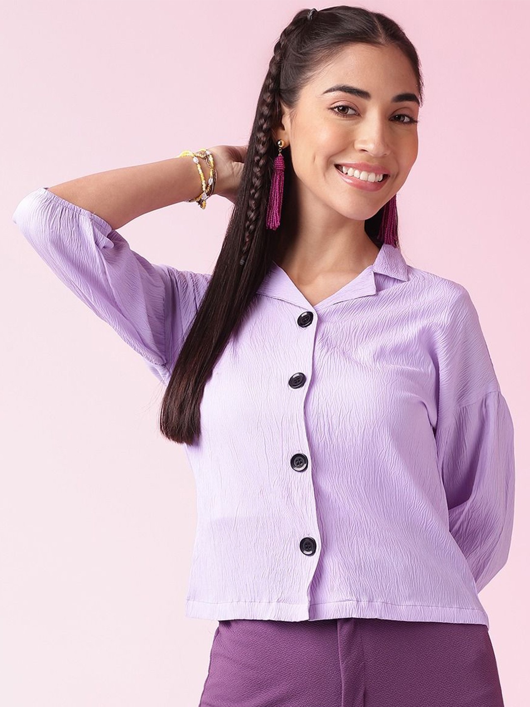 

DressBerry Women Shirt Style Top, Lavender