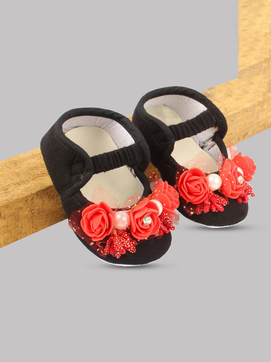 

BAESD Girls Cotton Booties, Black