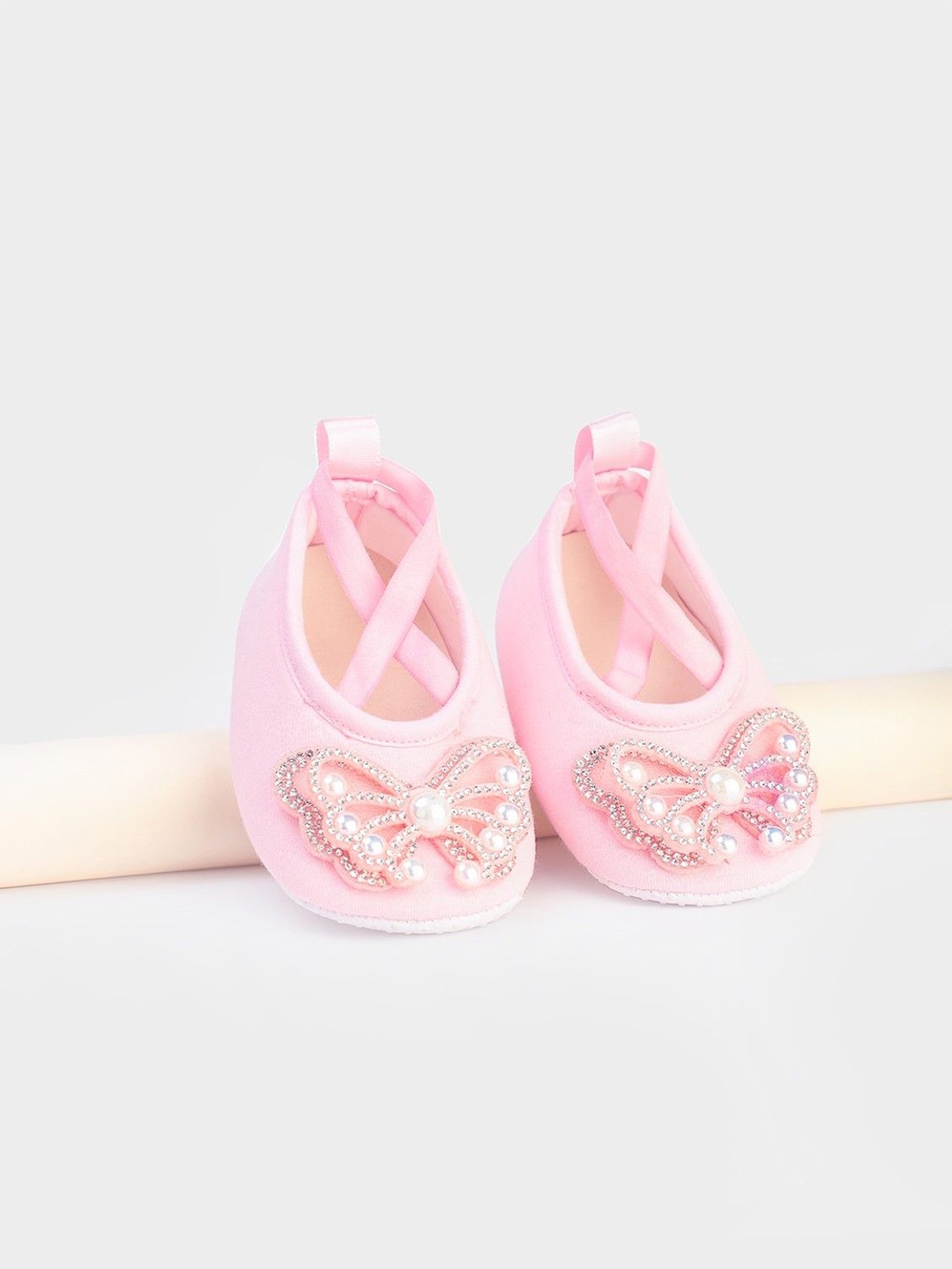 

BAESD Girls Cotton Booties, Pink