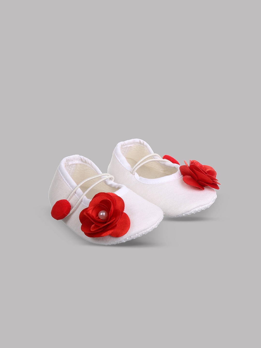 

BAESD Girls Cotton Booties, White