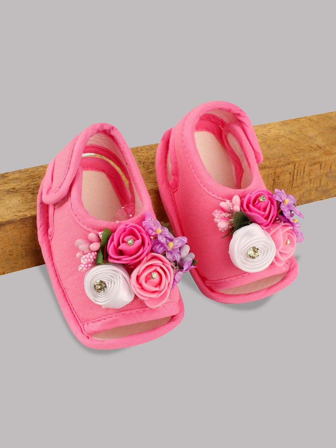 

BAESD Girls Cotton Booties, Pink