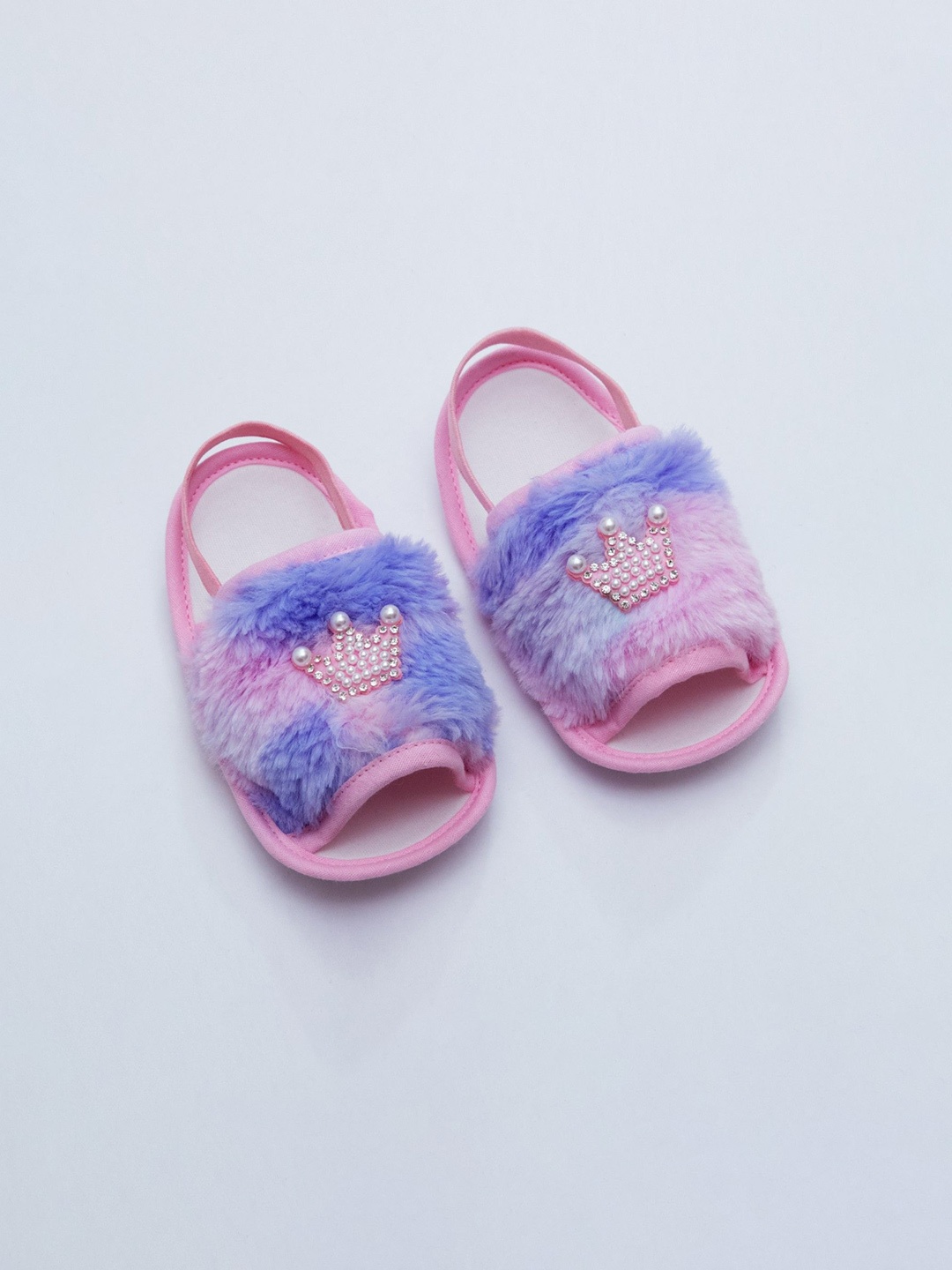 

BAESD Girls Embellished Cotton Booties, Pink