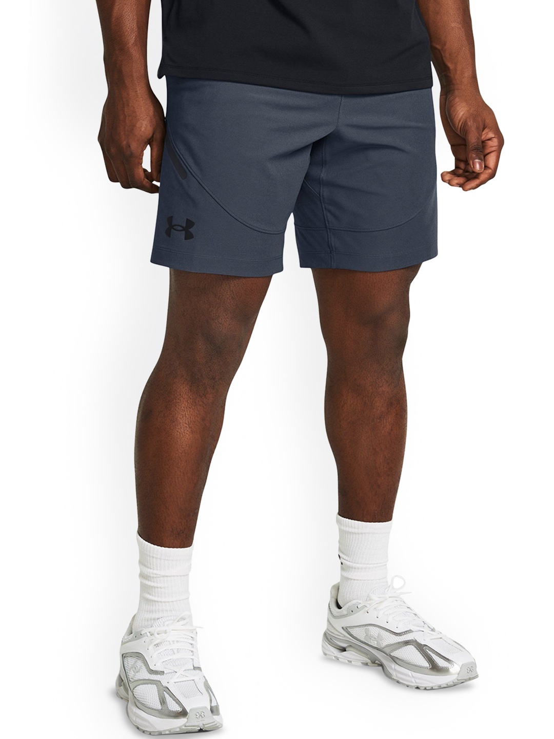 

UNDER ARMOUR Men Unstoppable Slim Fit Sports Shorts, Grey