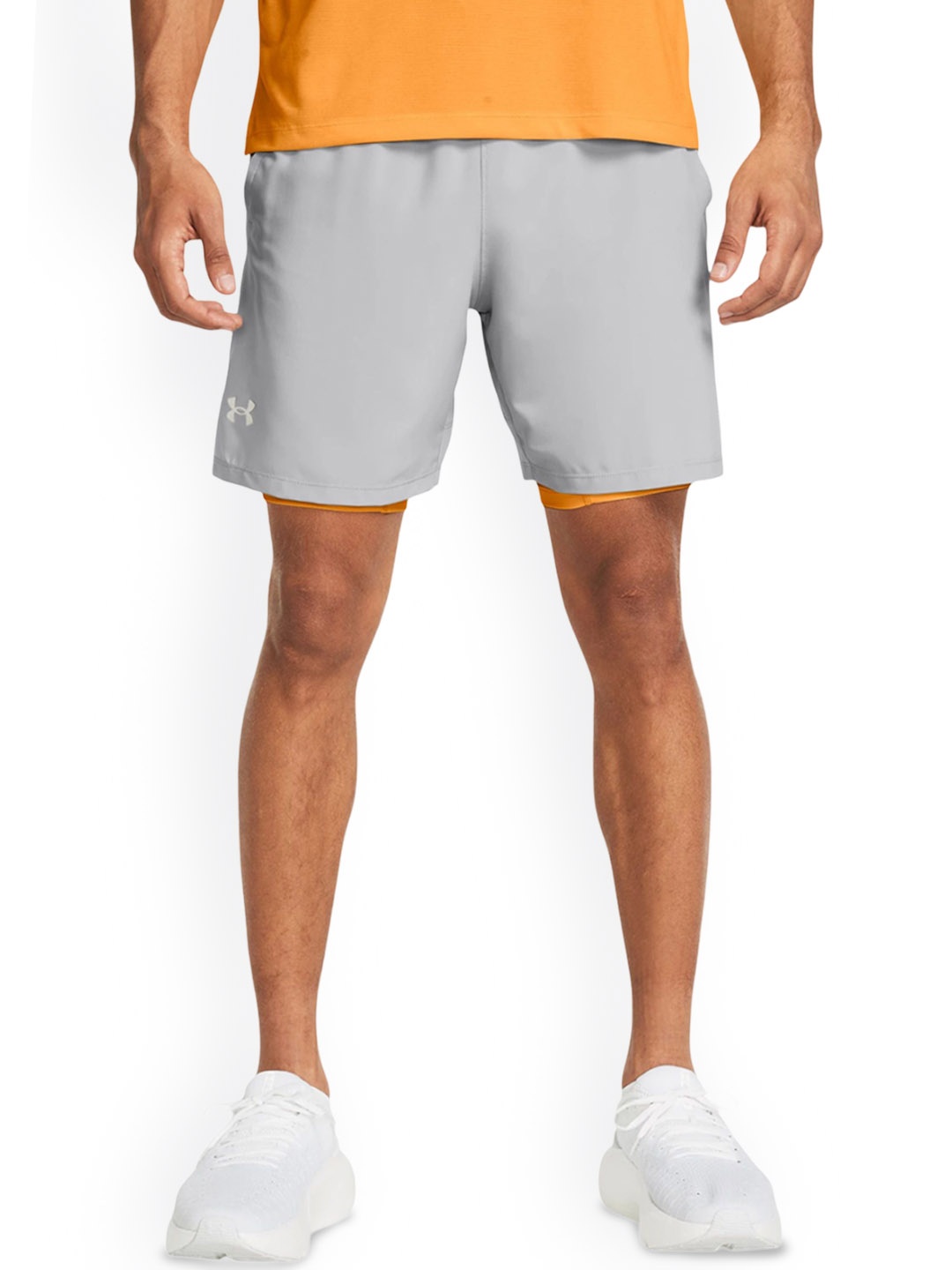 

UNDER ARMOUR Men Launch 7'' 2 in 1 Shorts, Grey