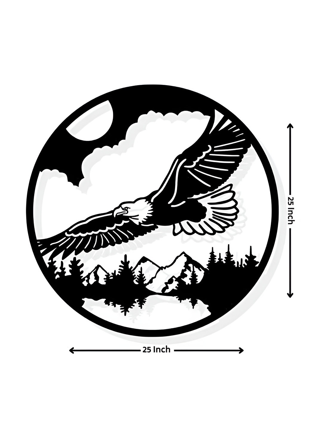 

ARTROOMS Black Eagle Circle Wall Hanging