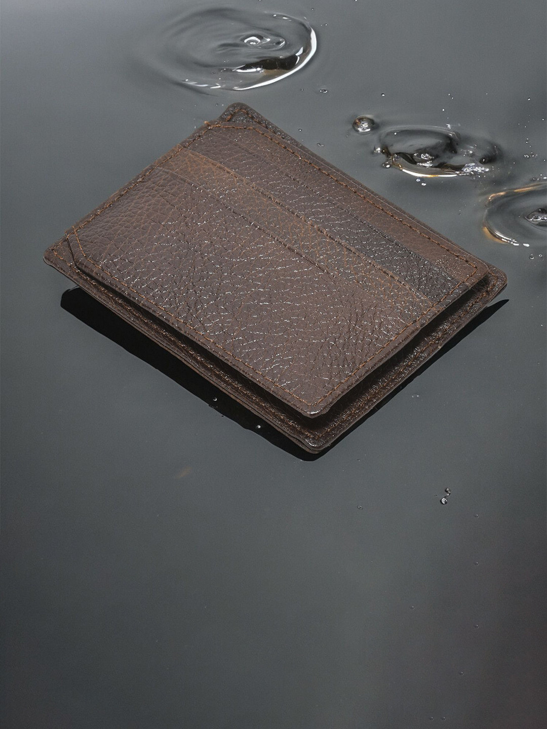 

Kastner Unisex Textured Leather Card Holder, Brown