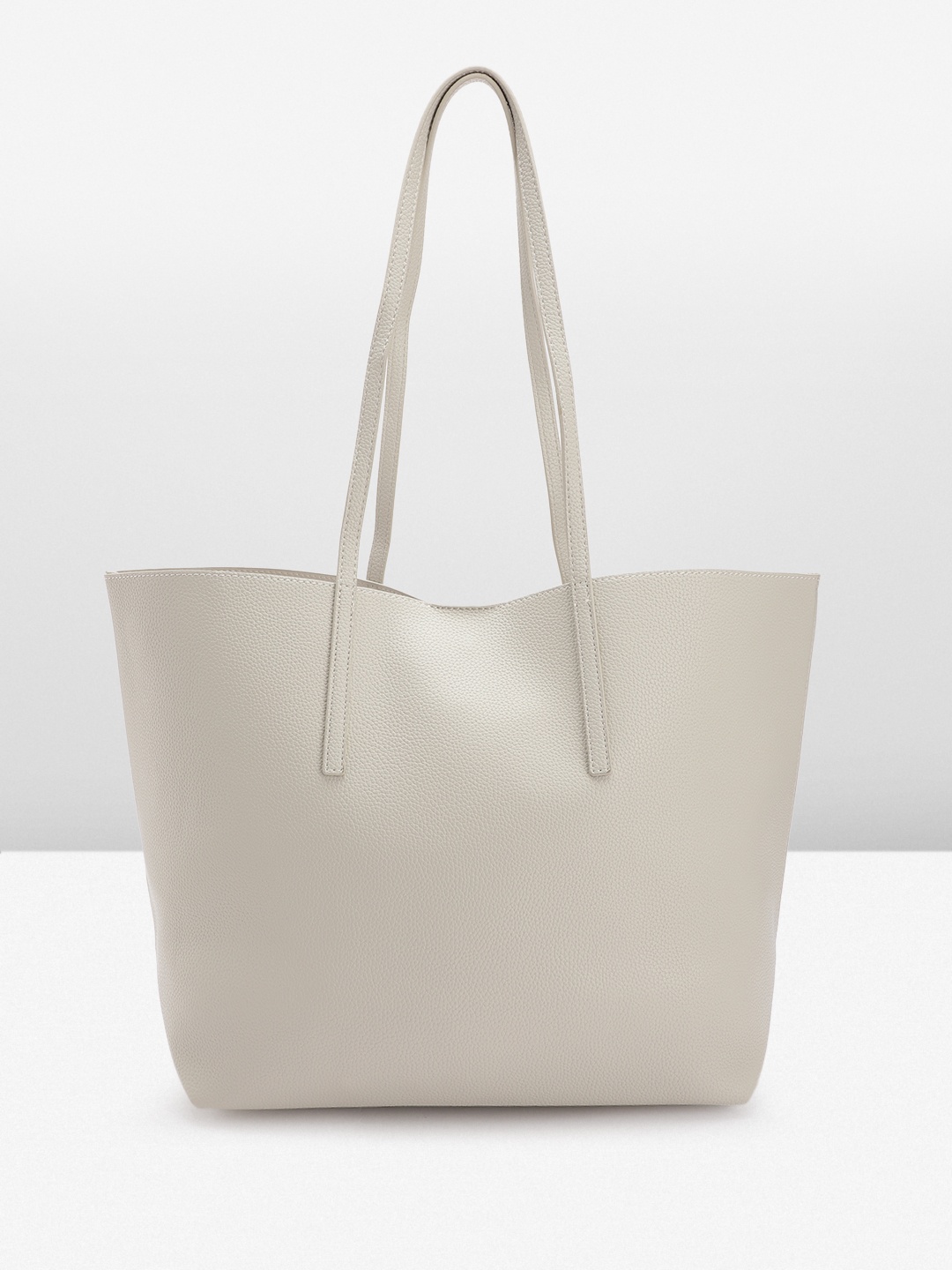 

MANGO Oversized Shopper Tote Bag, Off white