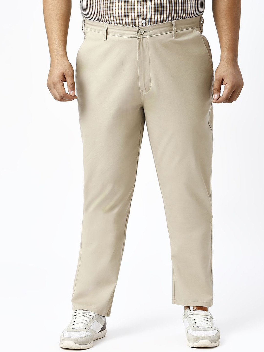 

ZUSH Men Plus Size Stretchable Chinos Trouser, Khaki