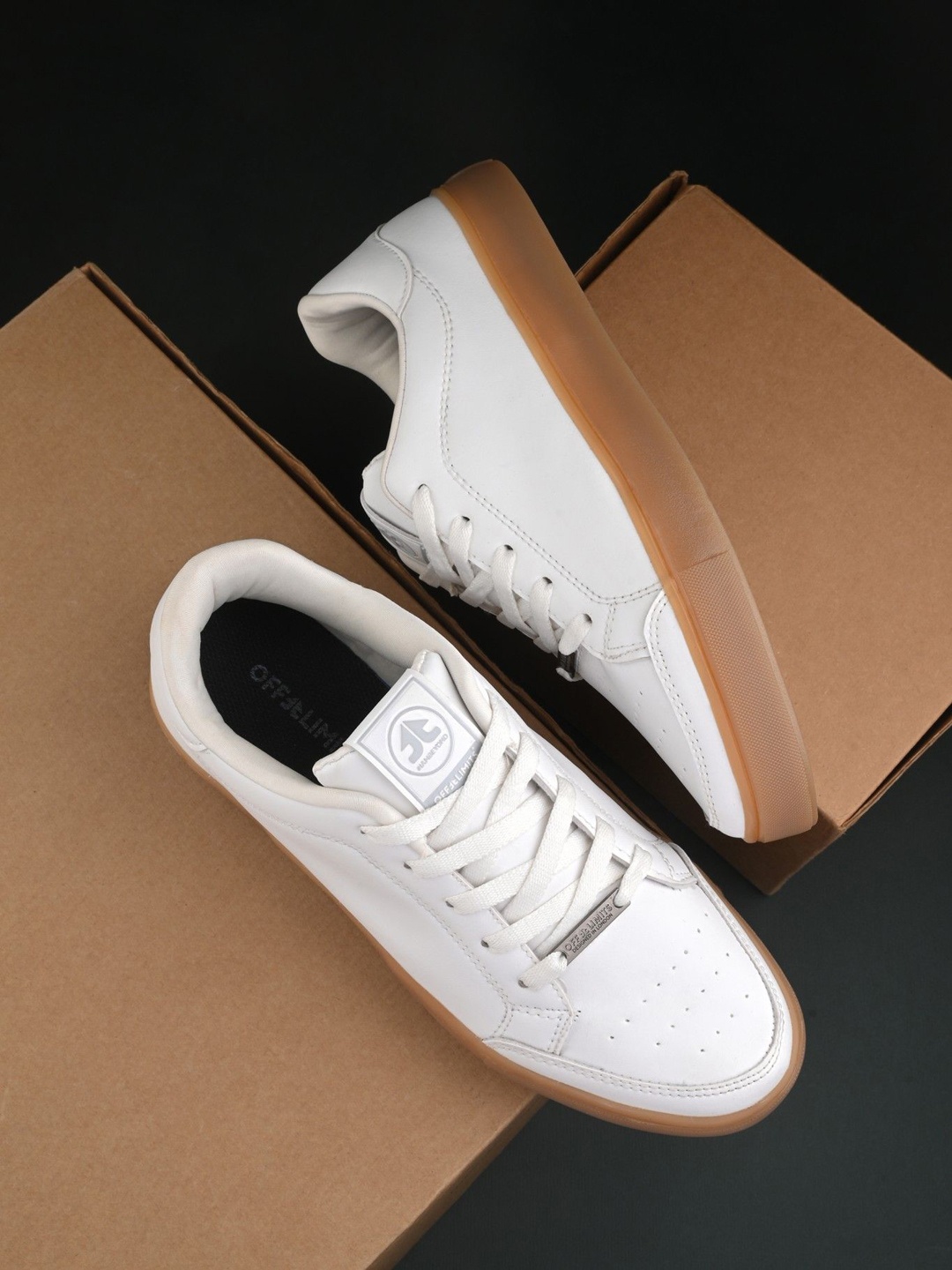 

OFF LIMITS Men Round Toe Sneakers, White