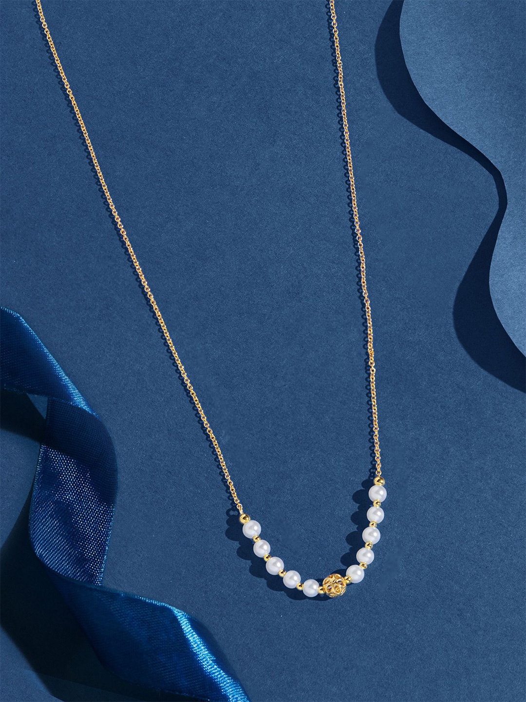 

Accessorize 14KT Gold-Plated Pearls Beaded Necklace