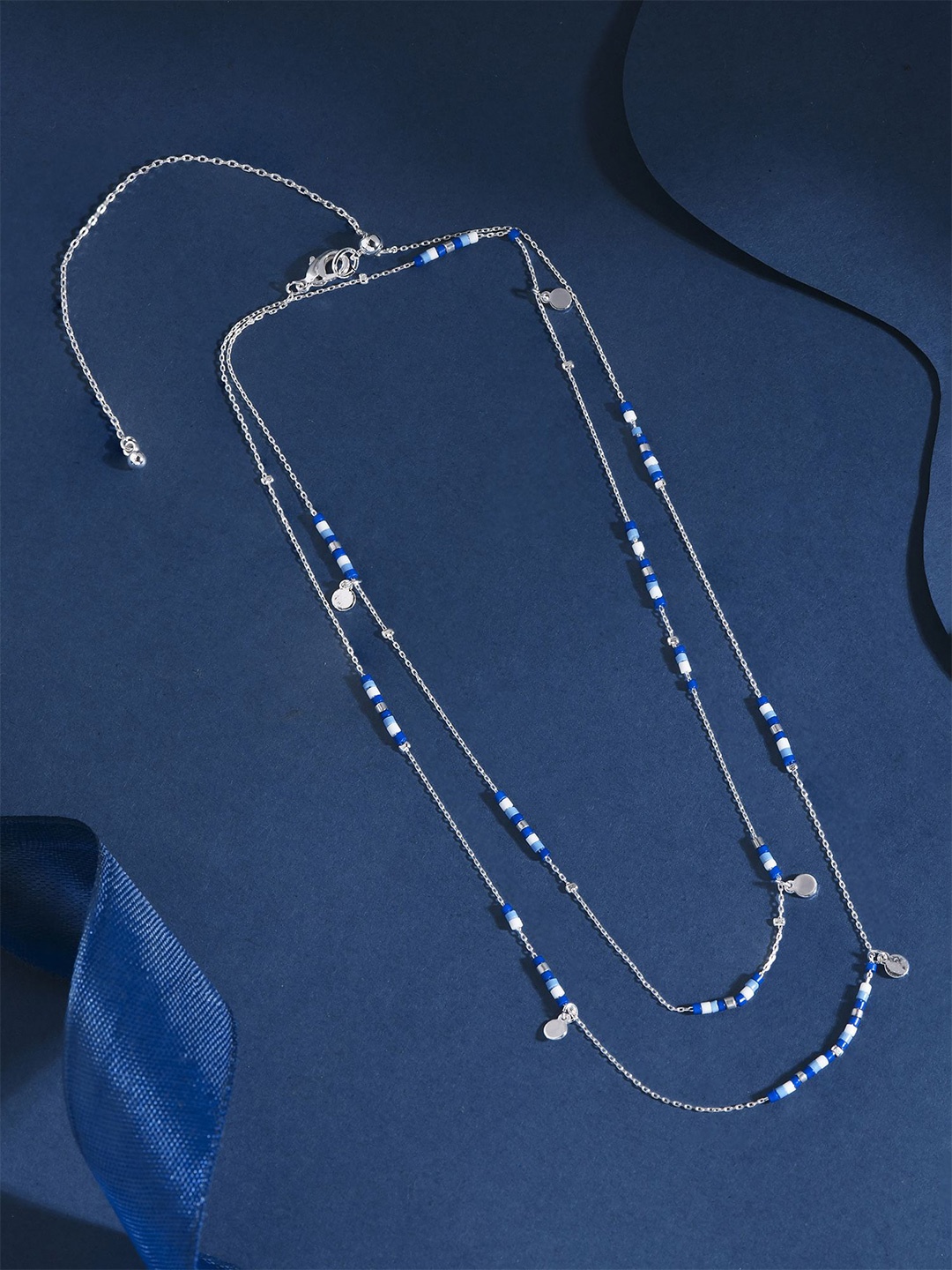 

Accessorize Silver-Plated Beaded Brass Necklace