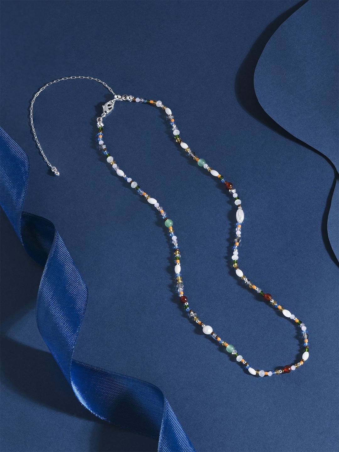 

Accessorize Sterling Silver Pearl Beaded Necklace