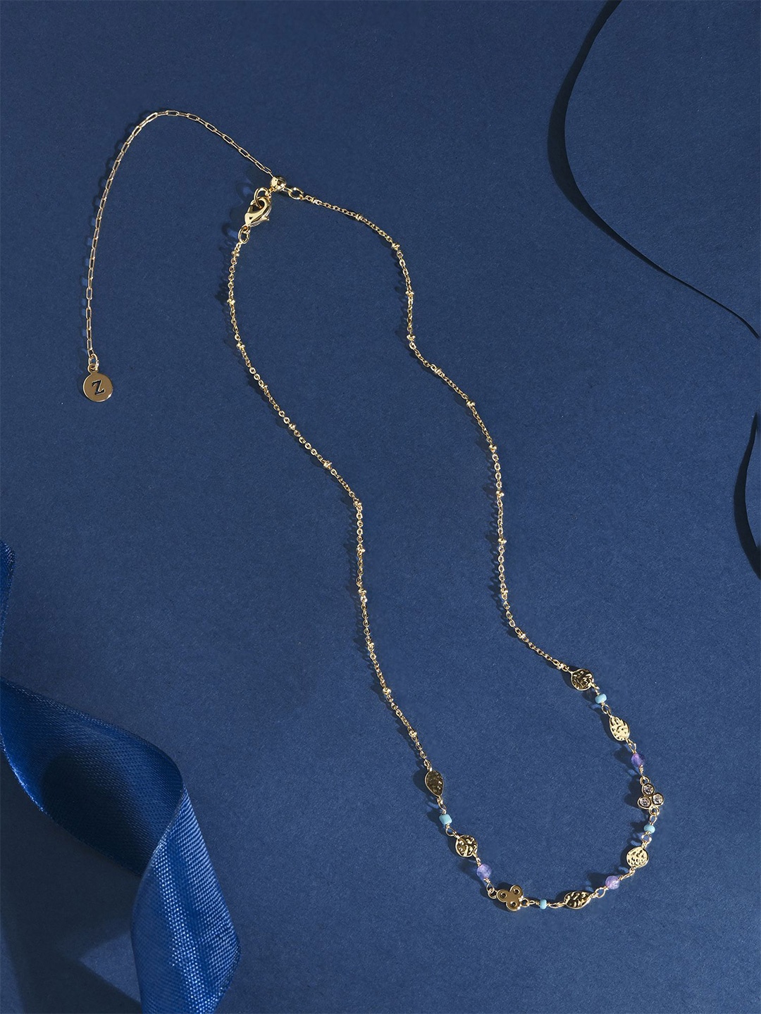 

Accessorize 14KT Gold Plated Bead Bobble Chain Necklace
