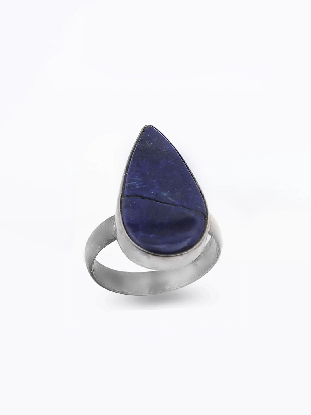 

Exotic India Lapis Lazuli Gemstone Sterling Silver Ring