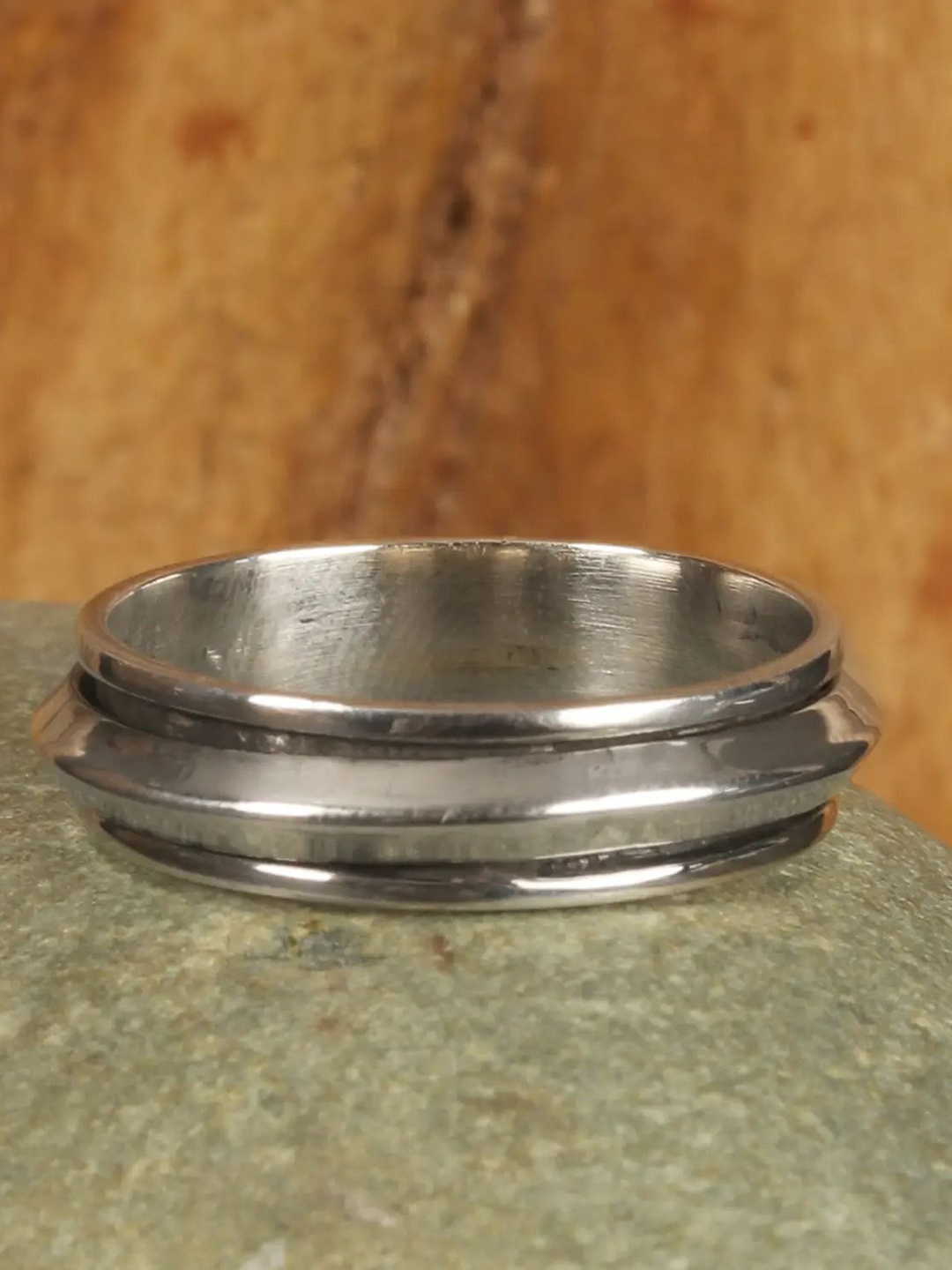 

Exotic India Sterling Silver Silver-Plated Finger Ring