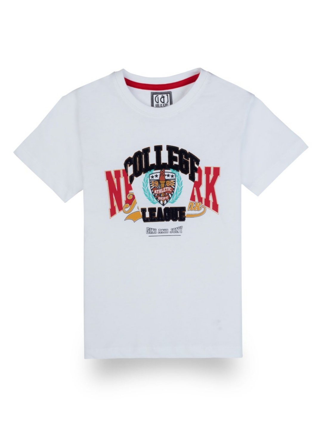 

Gini and Jony Boys Printed T-shirt, White