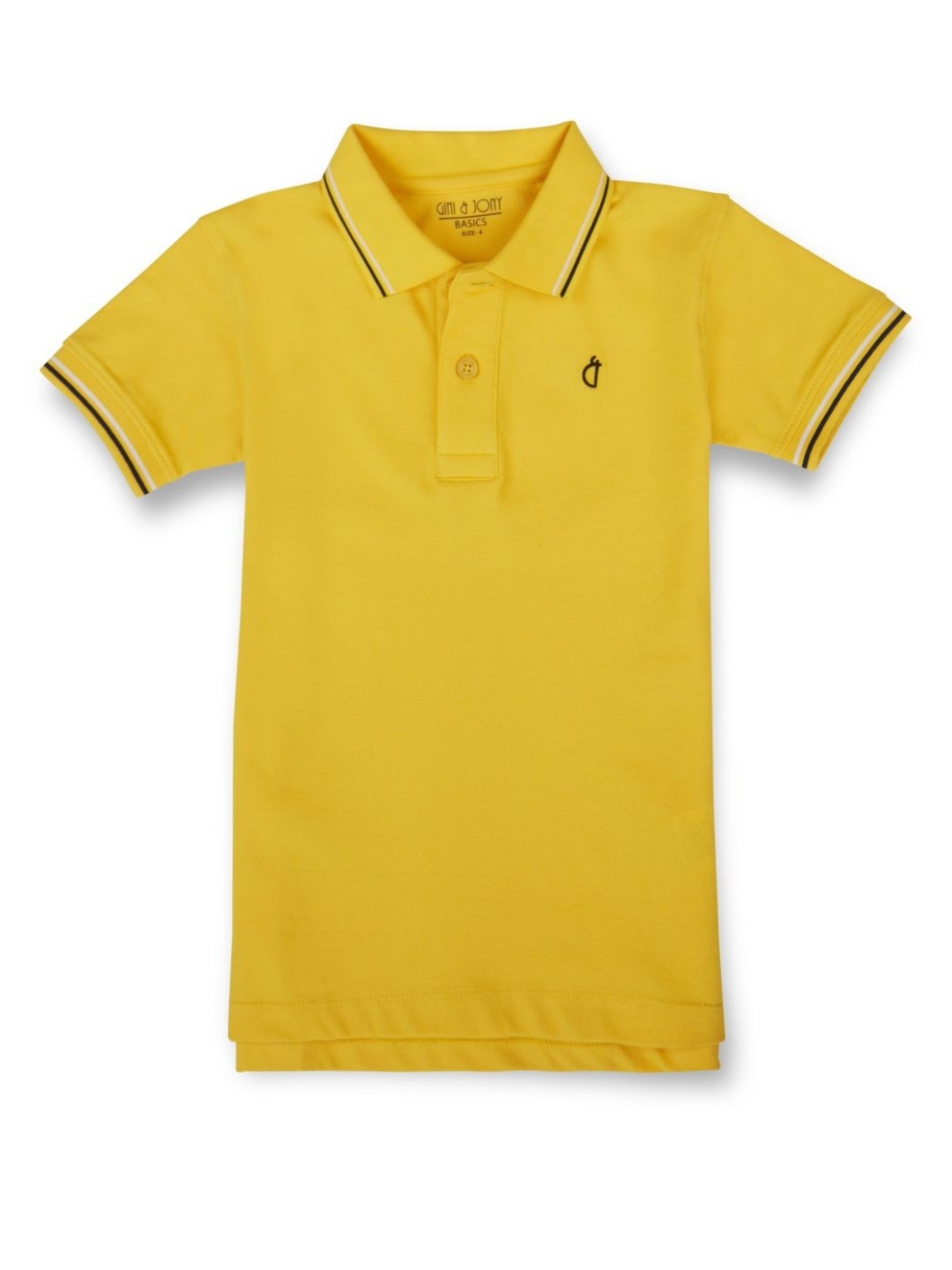 

Gini and Jony Boys Polo Collar T-shirt, Yellow