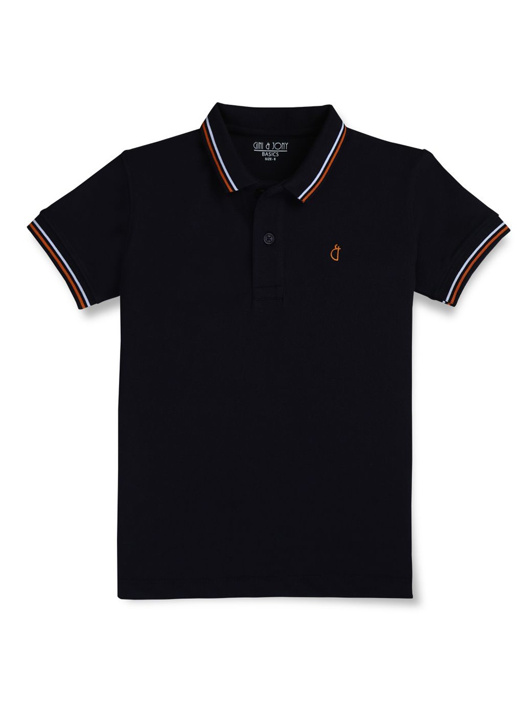 

Gini and Jony Boys Polo Collar Short Sleeves Pockets T-shirt, Navy blue