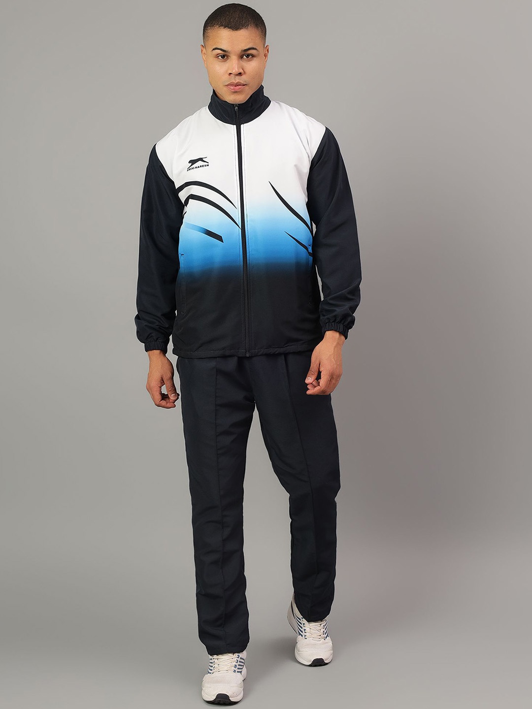 

Shiv Naresh Colourblocked Tracksuits, Navy blue