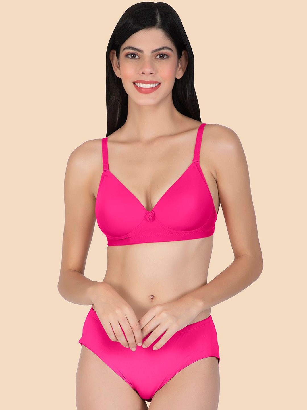 

Tweens Heavily Padded Lingerie Set TW-9195-DPK-PAN-1PC, Pink