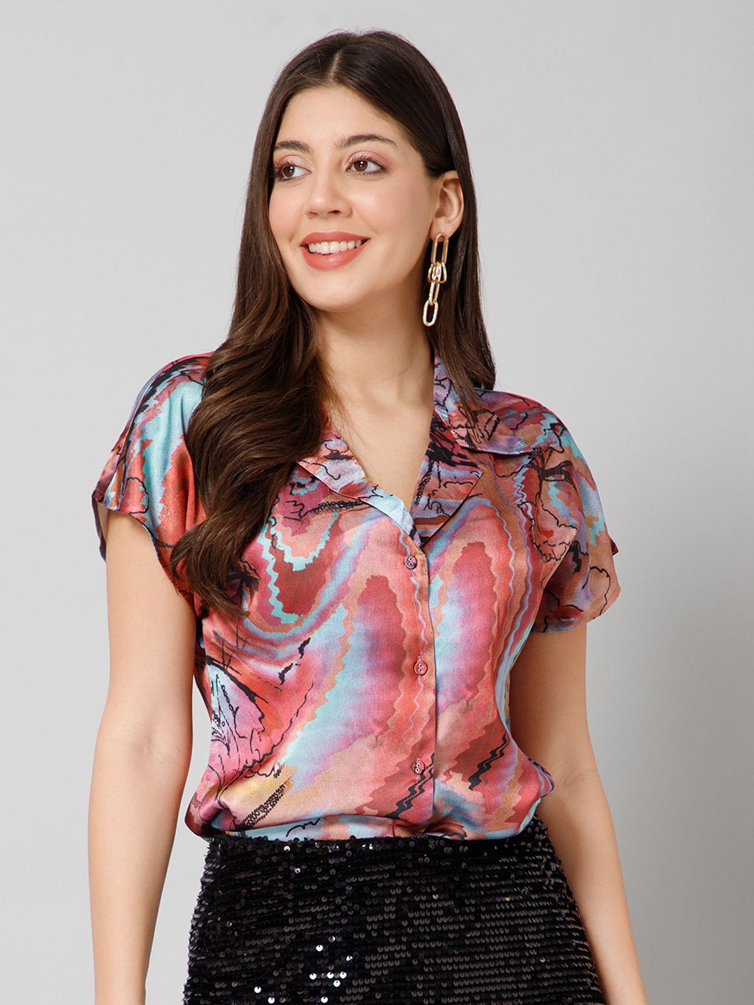 

PURYS Women Smart Opaque Checked Casual Shirt, Multi