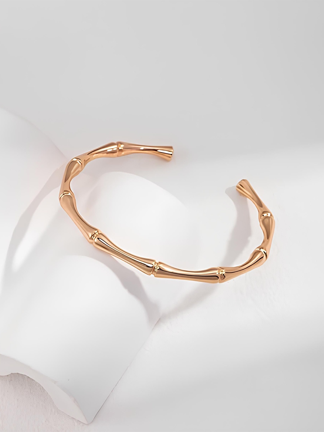 

KARISHMA KREATIONS Rose Gold-Plated Stainless Steel Cuff Bracelet