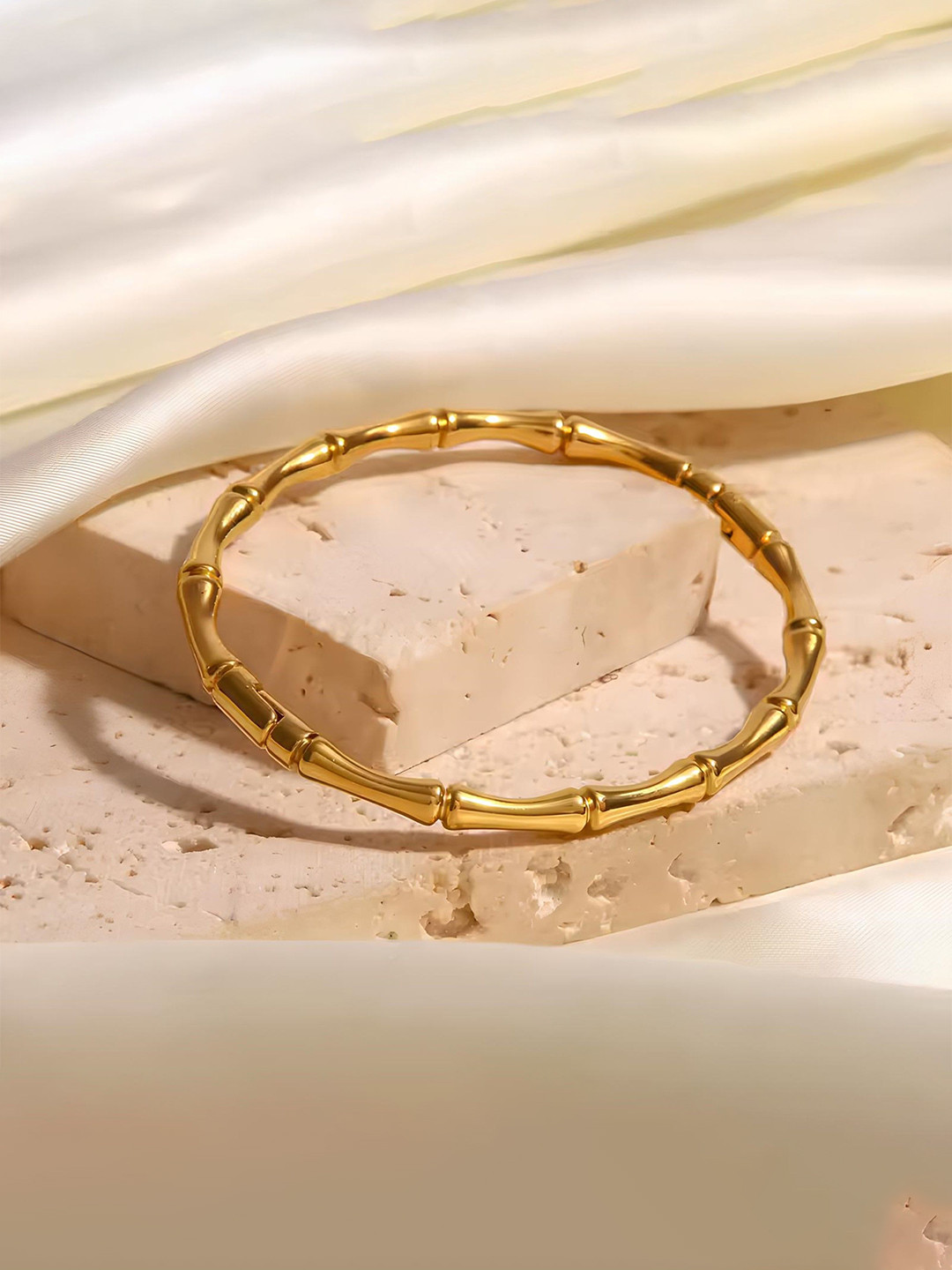 

KARISHMA KREATIONS Gold-Plated Stainless Steel Bangle-Style Bracelet